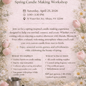 Bloom & Pour Spring Candle Making workshop